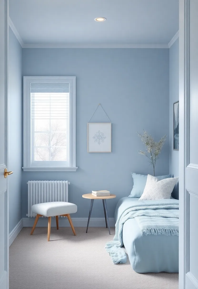 Bedding and Textiles: ‍The Power ‍of Soft Fabrics in Pale Blue and White
