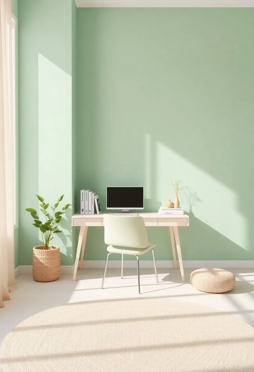 Transforming Your Home Office with pastel ⁢Green and⁤ Neutral Elements