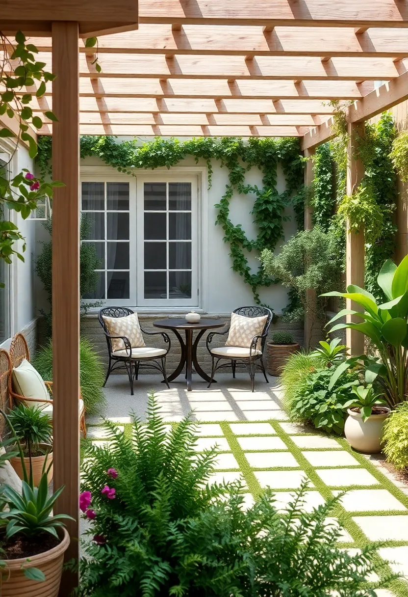 Transform Your Patio Into a Serene Retreat with elegant Greenery and ‌Artistic trellis Designs
