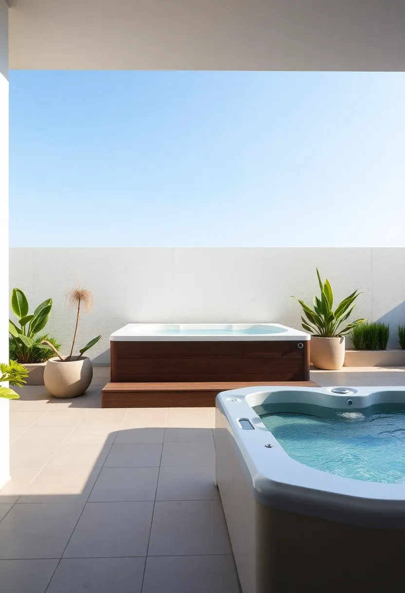 The Art ⁣of Zen: Designing Minimalistic Patios Featuring Relaxation‌ Hot Tubs