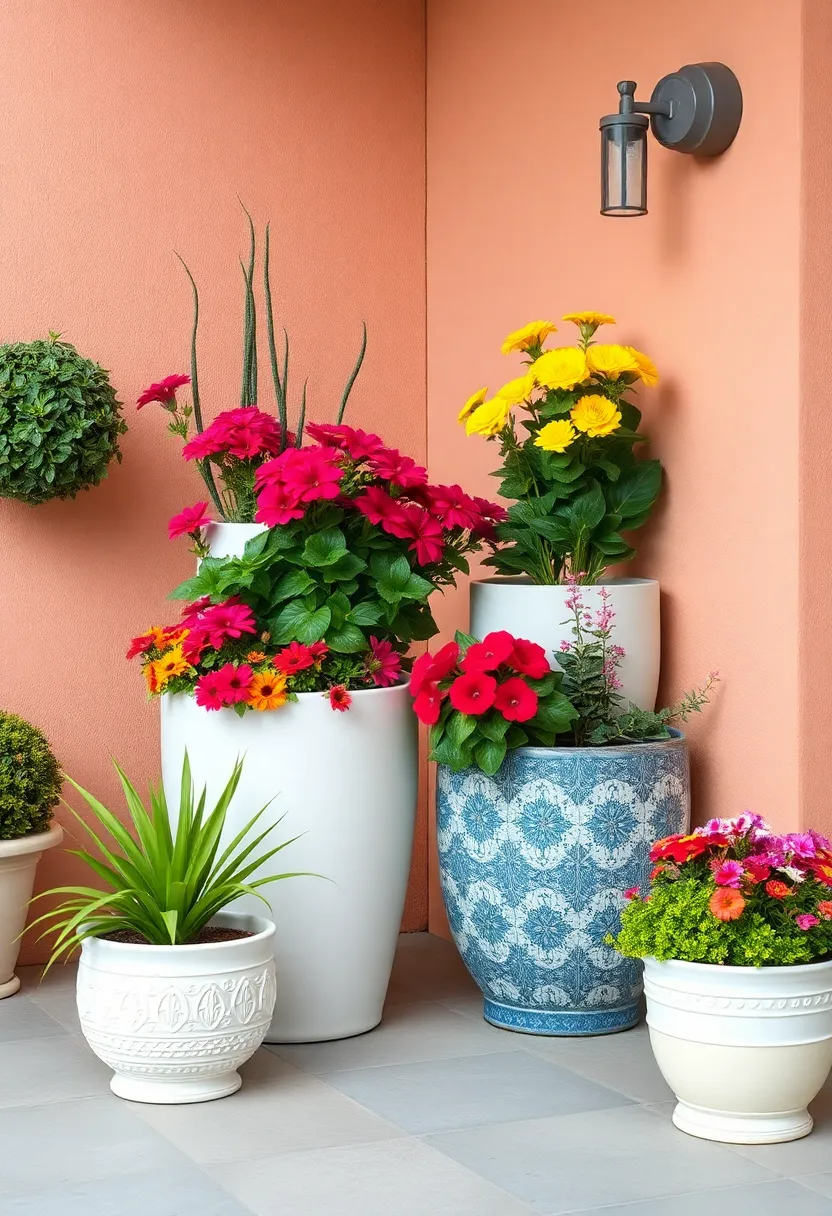 charming Container Gardens Filled with Colorful Annuals for a Vibrant ‍Atmosphere