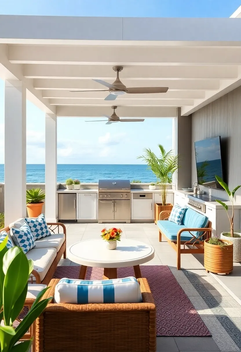 Bring the Beach vibe Home with Nautical-Inspired Outdoor Seating Arrangements