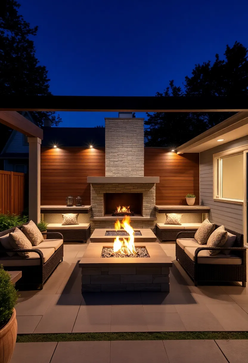 Design a Cozy Fire Pit area for Magical Gatherings on Cool Nights