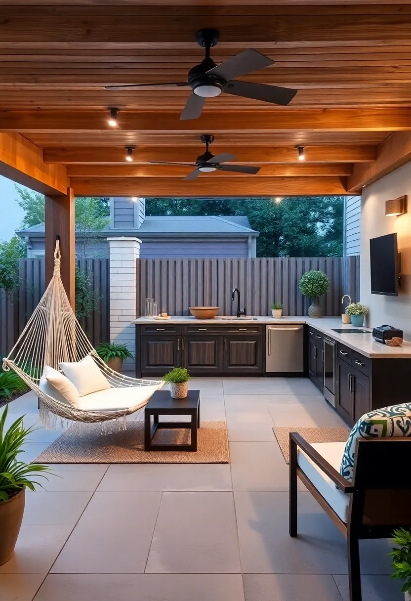 Manifest a Serene Escape with Hammocks and Relaxation Zones in Your patio Design
