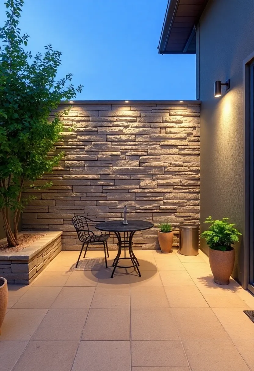 Incorporate Recessed Lighting to Highlight Your Stone Wall's Texture