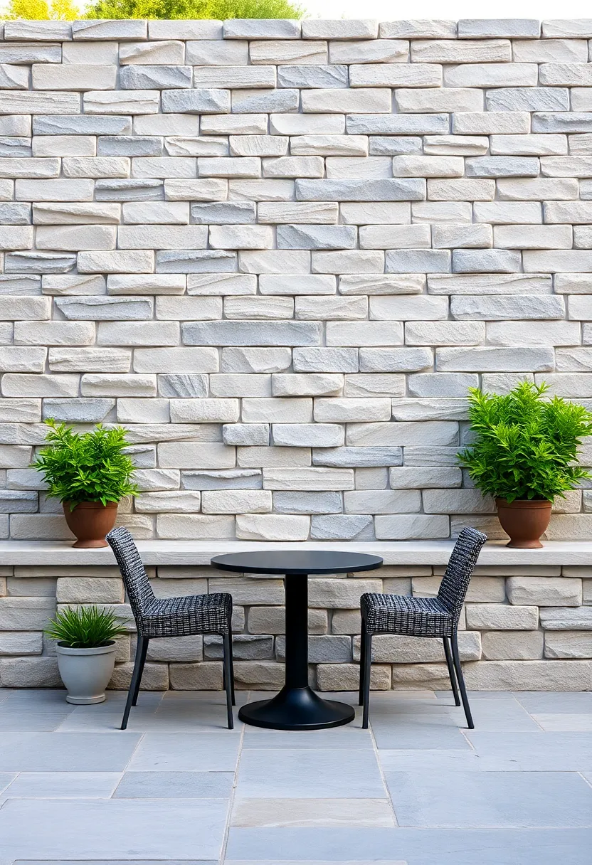 Experiment with Geometric Designs for a Modern Stack Stone look