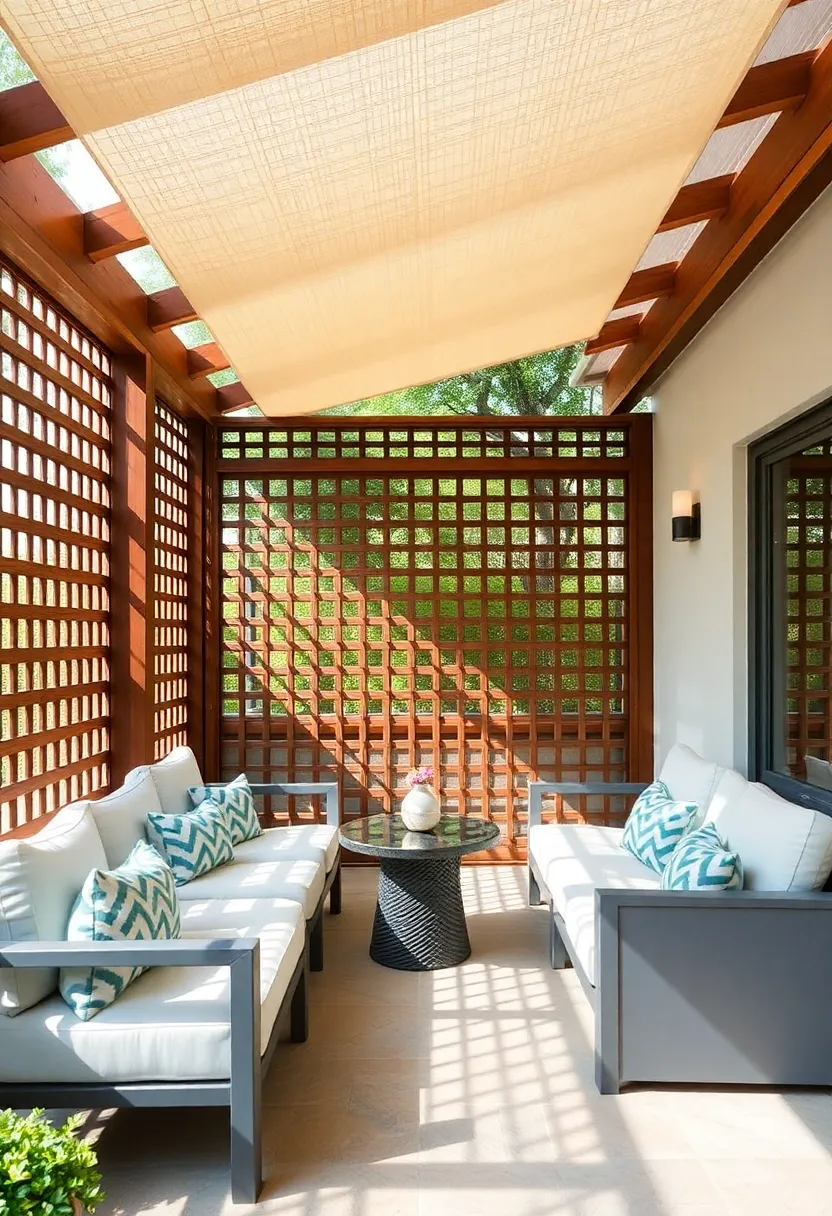 Geometric Design: Use⁣ angled or ⁣patterned lattice to introduce intriguing shapes that catch the​ eye and break‍ the monotony