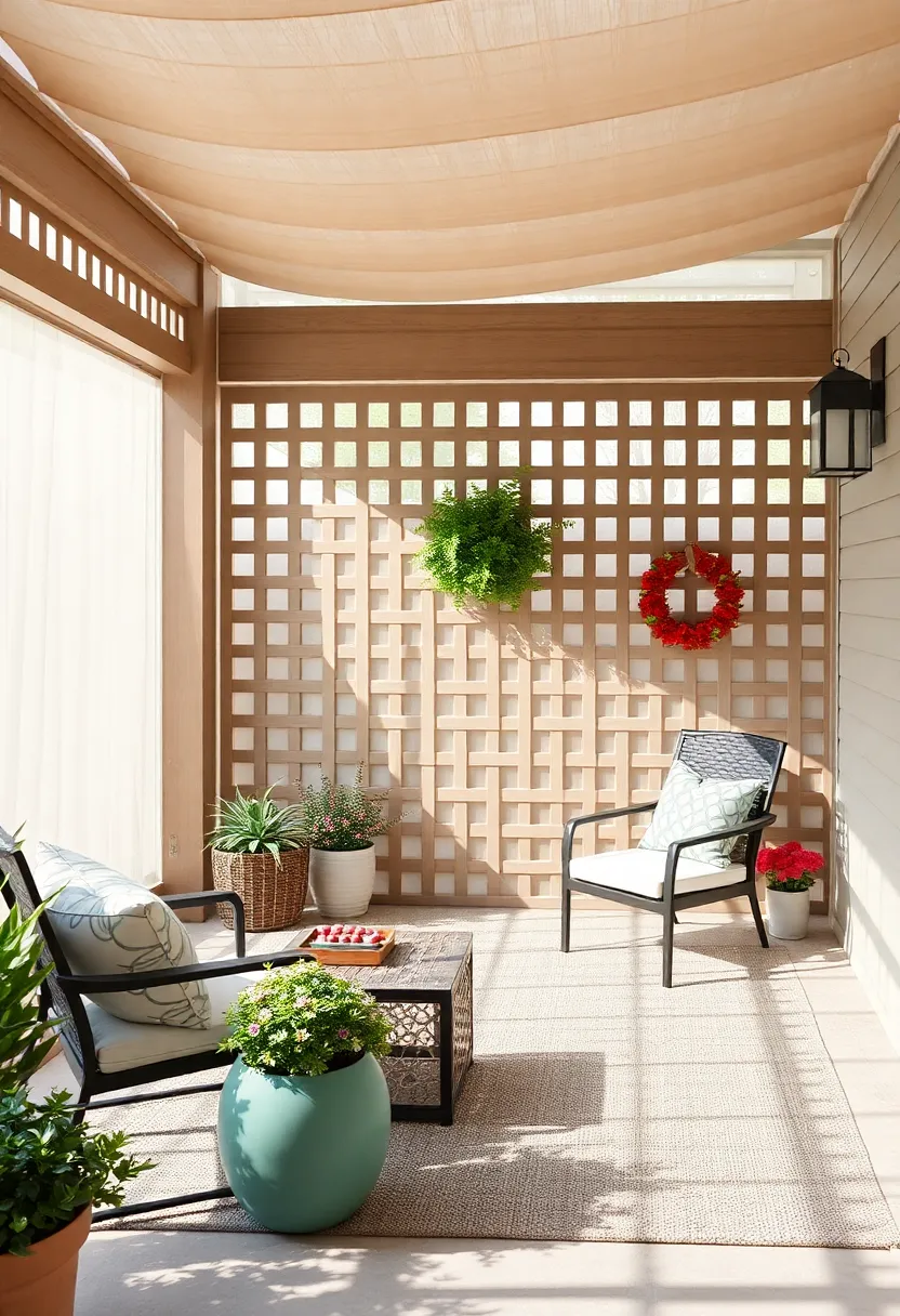 Seasonal Decor: Use the lattice‌ as a canvas for seasonal decorations, allowing for easy transformations throughout the⁢ year