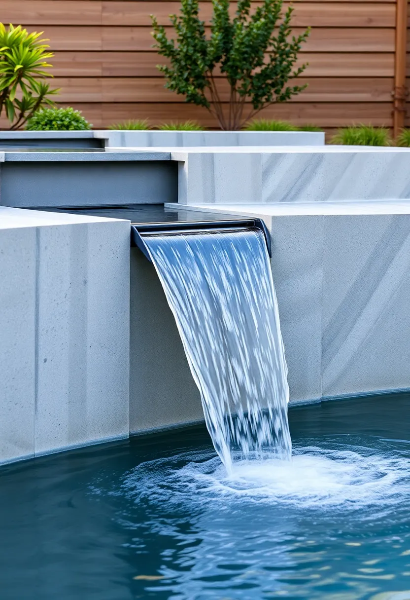 Stainless Steel Spillway: Sleek and modern,this contemporary spillway provides a clean,uninterrupted flow of water,perfect for minimalist designs