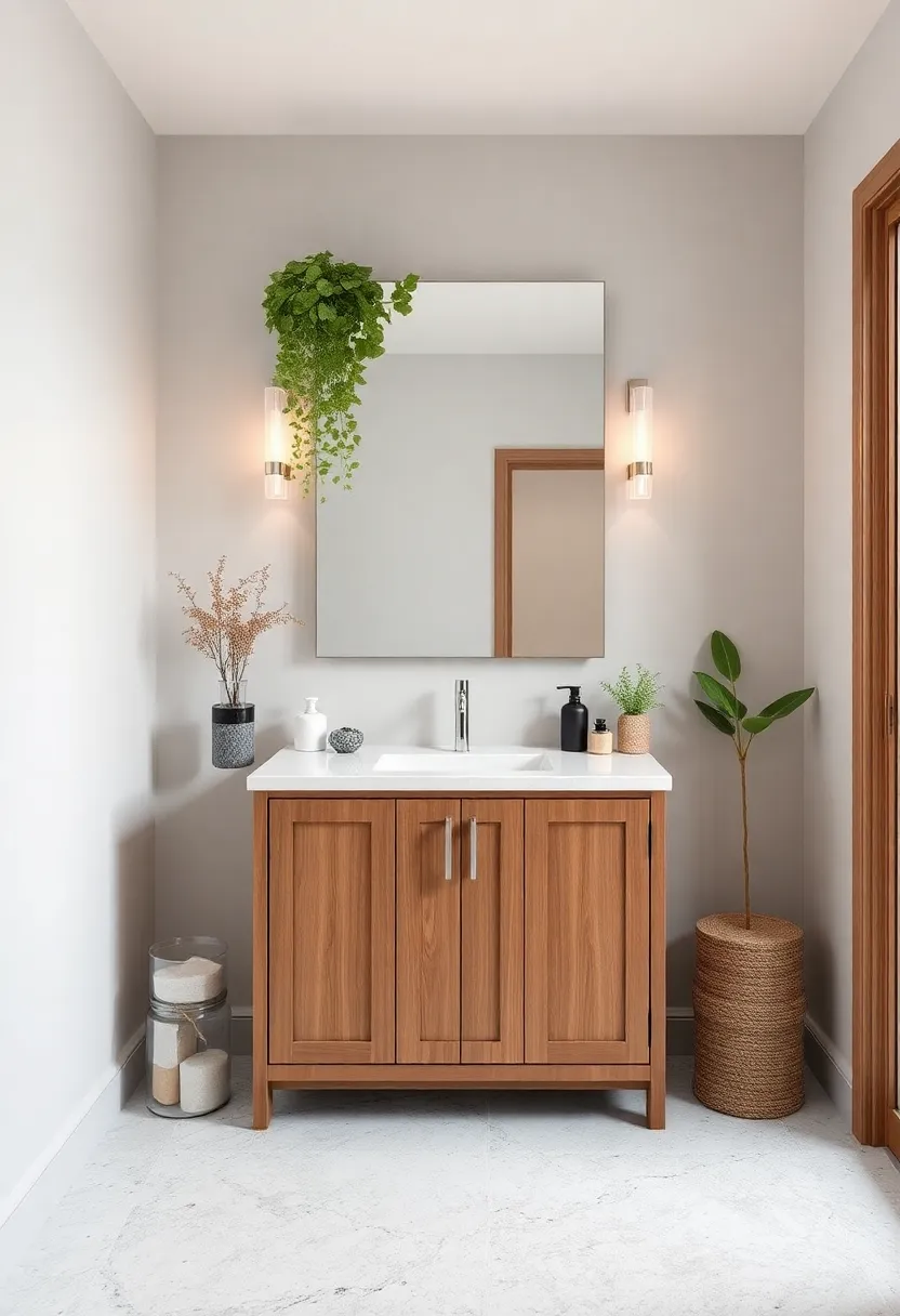 Creative ‍Ways to Incorporate Greenery ⁢and Natural⁣ Elements into Your Powder Room