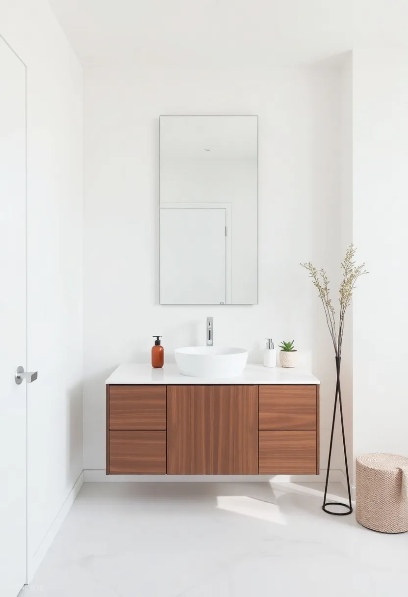 Embracing Minimalism: Streamlined designs for a ‍Serene Powder Room Setting