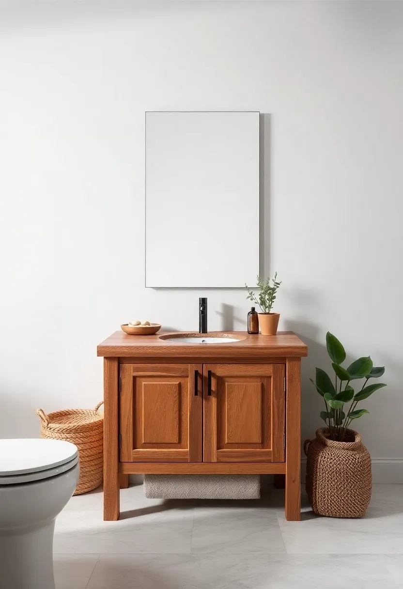 Embrace the Serenity of Nature with Rustic Wood Bathroom Vanities