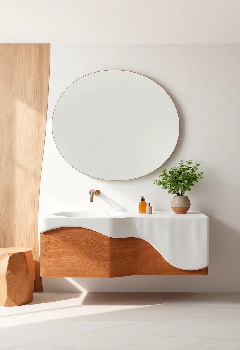 Organic Shapes: Curved Lines and Natural Forms in Vanities