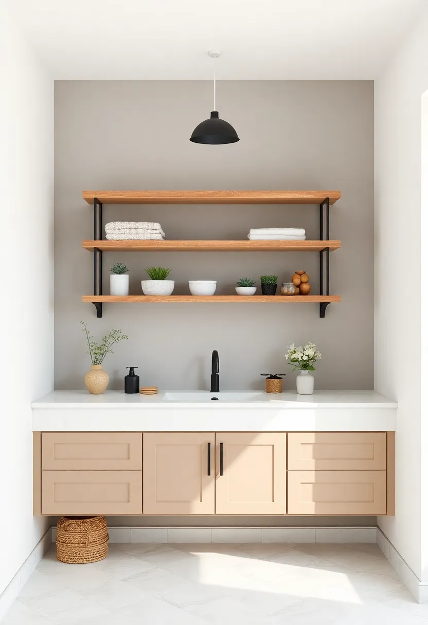 Shelving ideas That Complement Rustic Bathroom Aesthetics