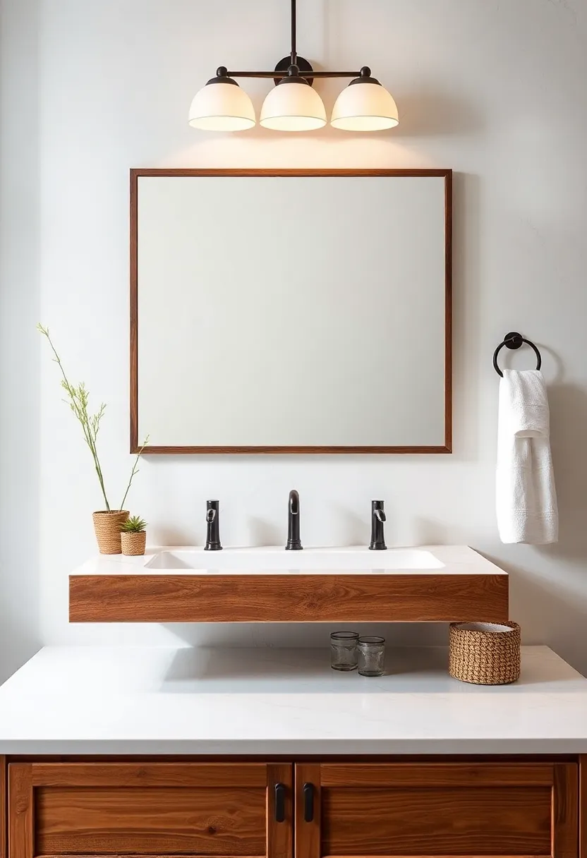 Stylish Mirrors to Reflect Your Rustic Bathroom Elegance