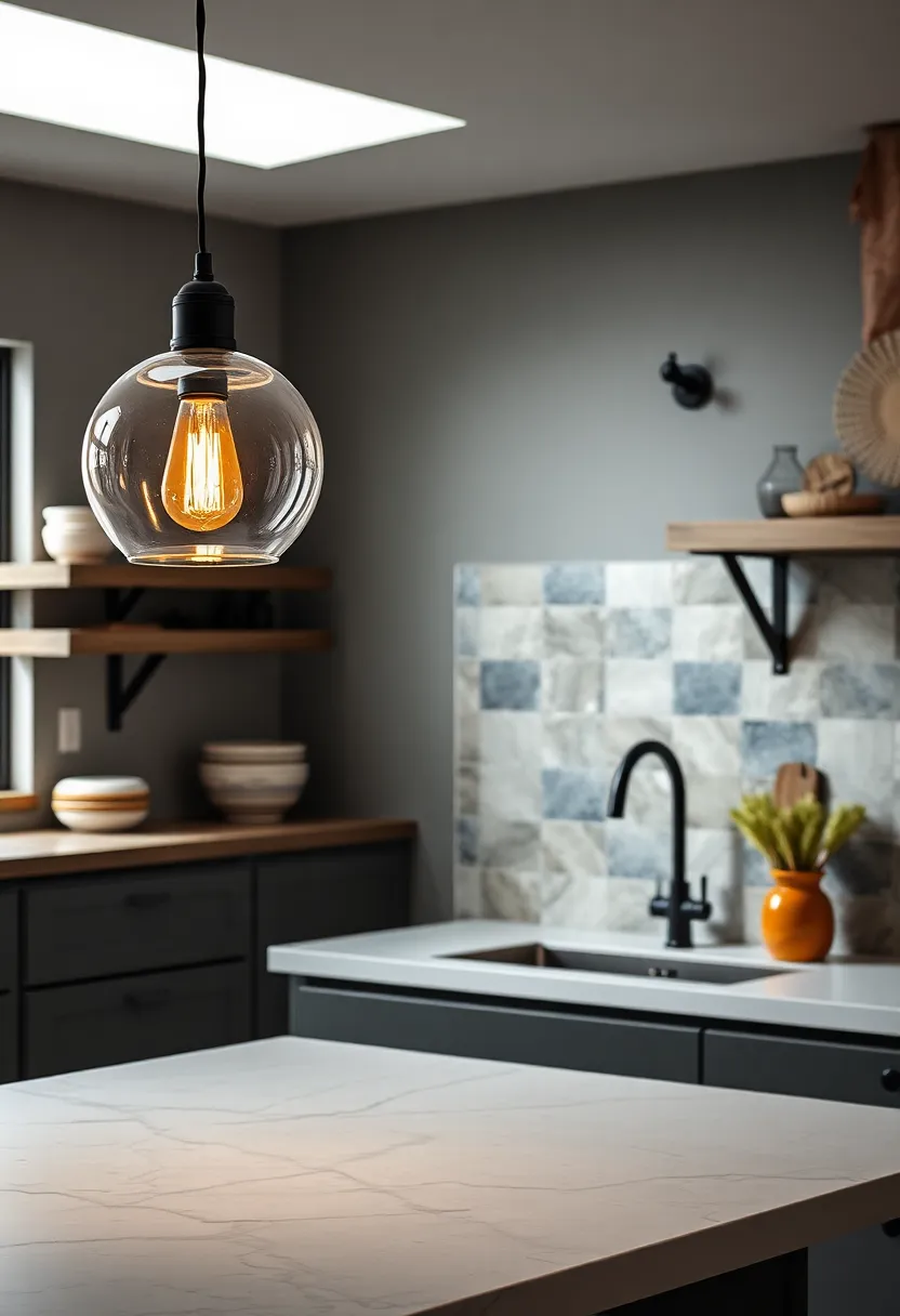 Colorful Glass Accents: A Unique Twist‍ on Rustic Style