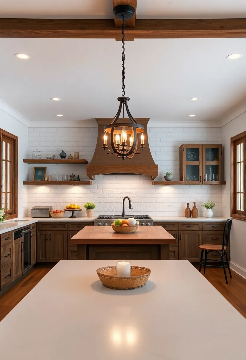 Enchanting chandeliers: The Centerpiece of Rustic Kitchen Lighting