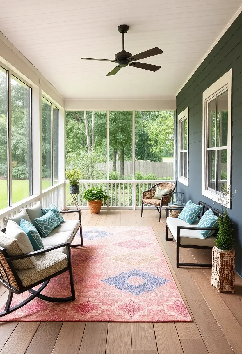 Colorful ⁢Area ⁣Rugs⁢ That Anchor Your porch And Add Comfort