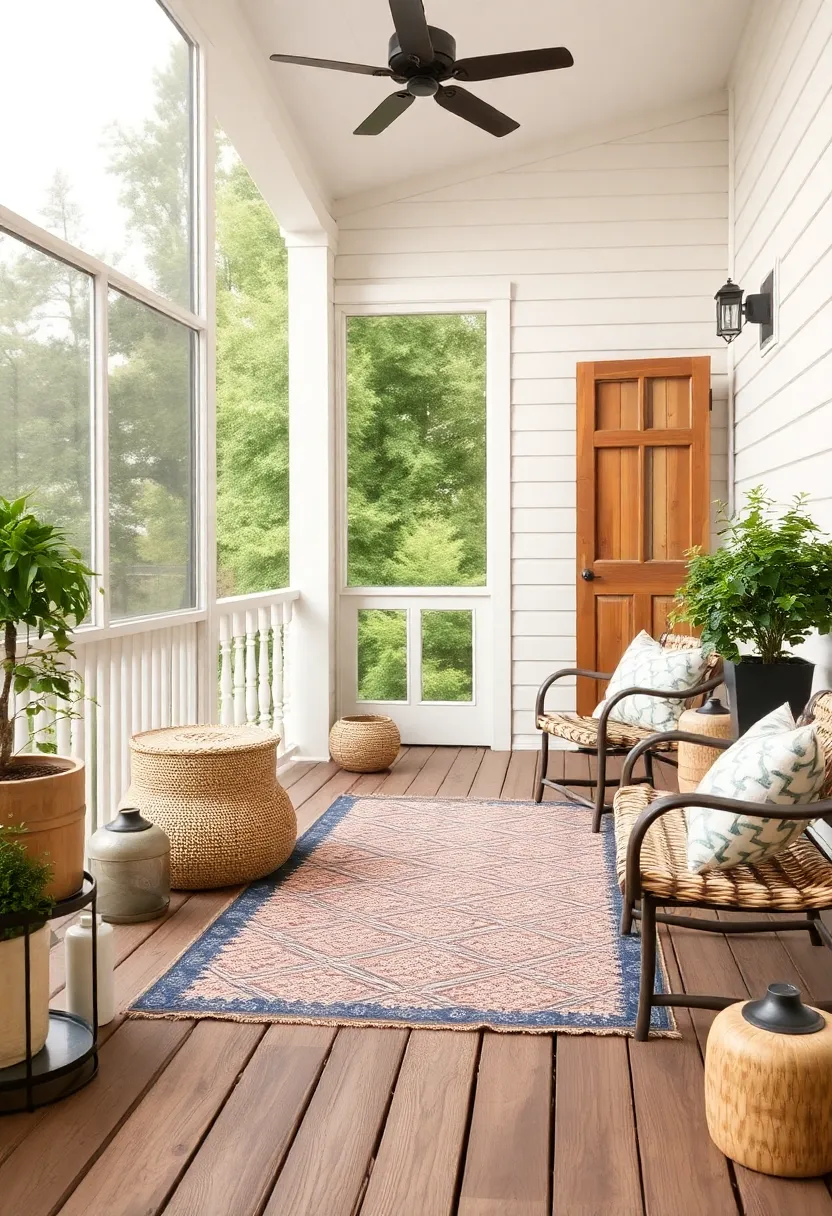 Layering Your Porch: Rugs And Accessories For Added Warmth