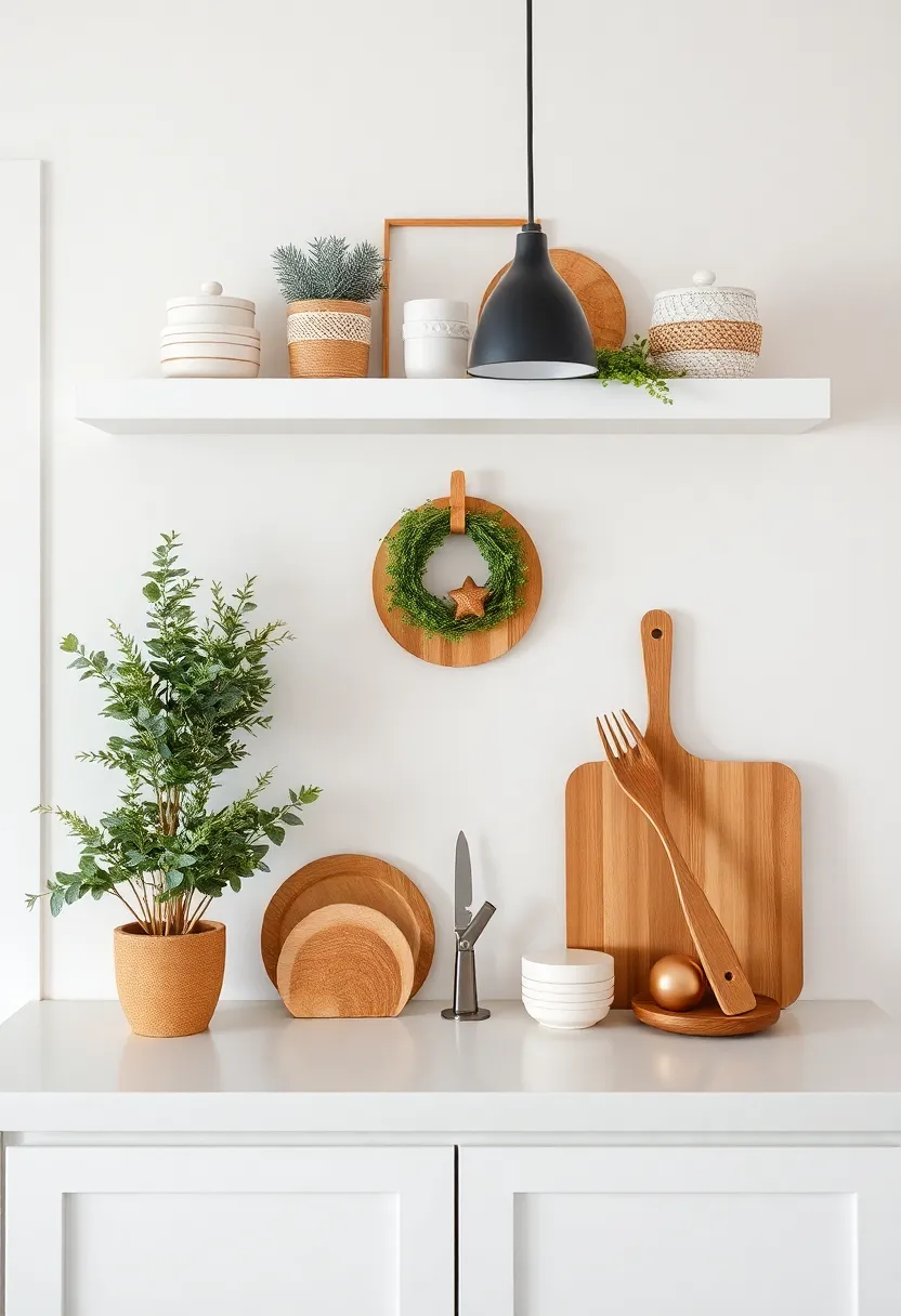 Seasonal Decor Swap: Dedicate a wall section to seasonal decor and switch it out throughout the year for fresh inspiration in your kitchen