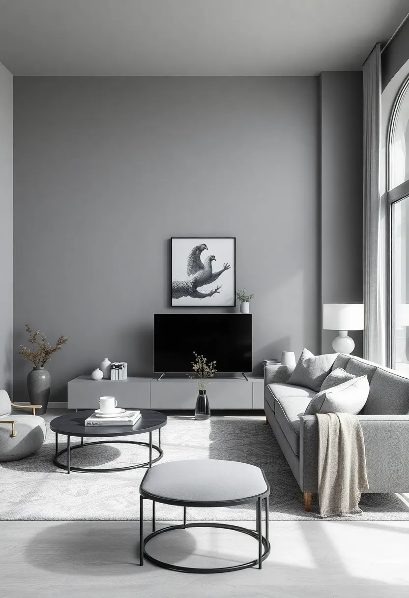 Chic Living Room Inspirations Featuring Gray and Silver Schemes