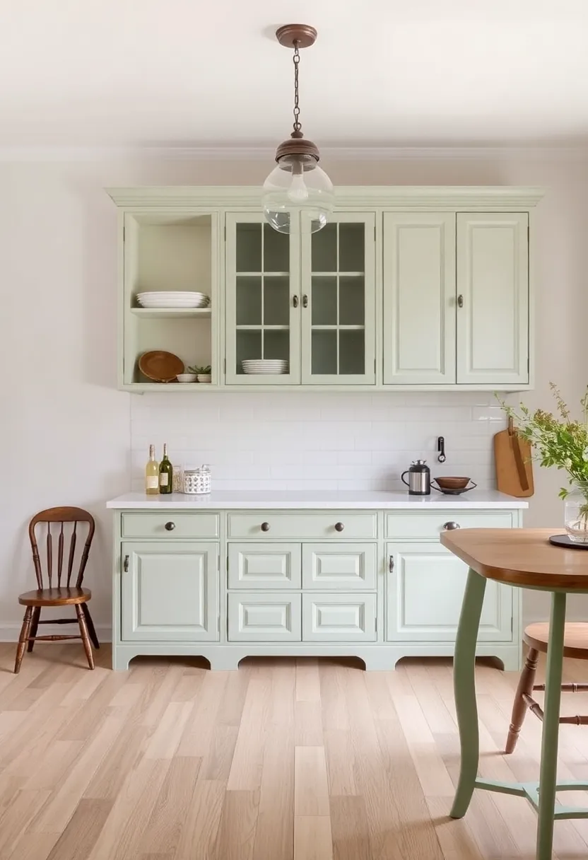 21) Antique Furniture Pieces: Incorporating vintage furniture adds a layer of story and unique charm to your traditional kitchen setting