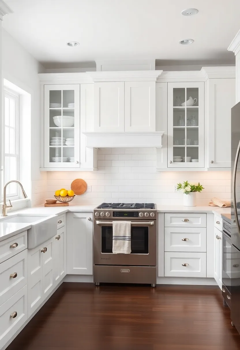 1) Classic White Shaker Cabinets: The epitome of traditional elegance, Shaker cabinets embody simplicity and craftsmanship with their clean lines and ample storage