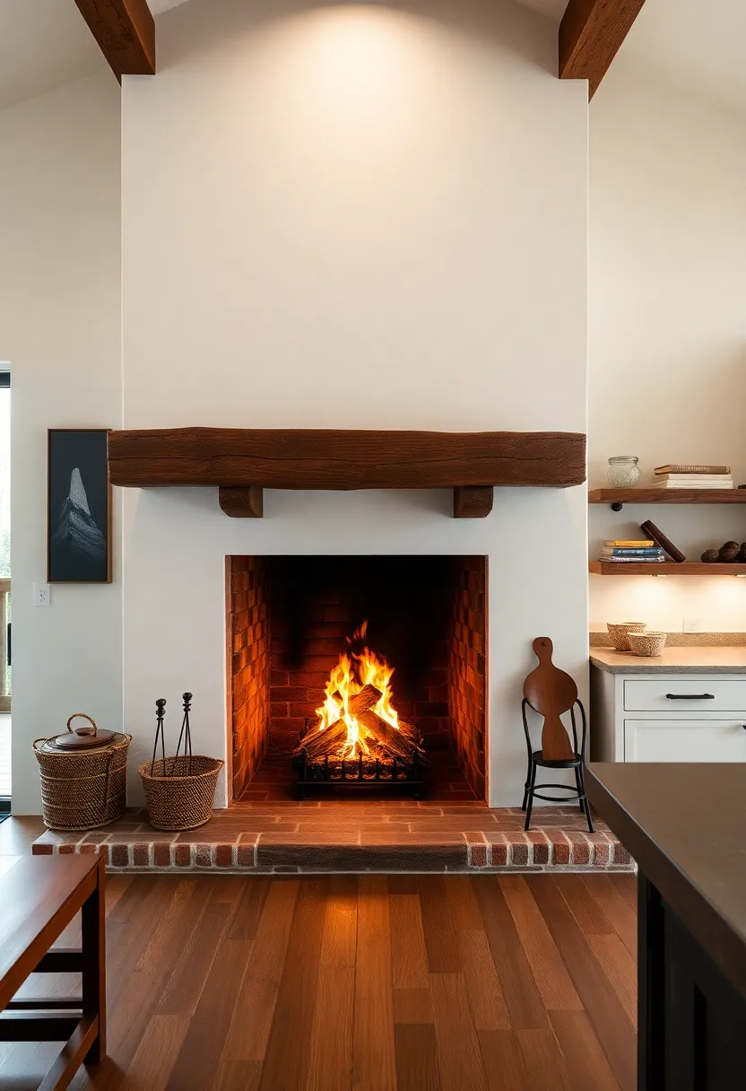 19) Hearth-Style Fireplace: A fireplace brings warmth and ambiance, evoking a sense of home and tradition rarely matched in modern designs