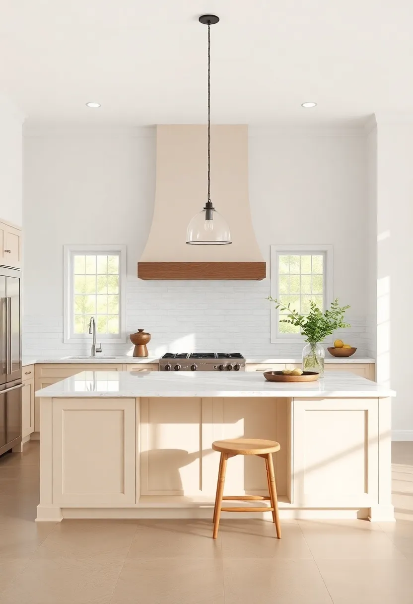 18) A Large island: Providing additional work and dining space, a large island becomes a multifunctional hub in traditional kitchen design