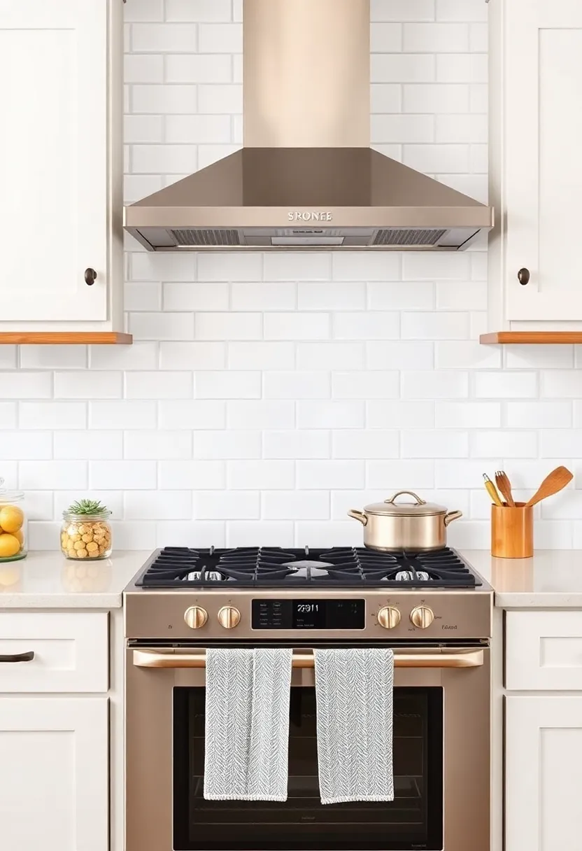 4) Subway Tile Backsplash: The timeless, crisp look of white subway tiles creates a fresh backdrop that complements any traditional design