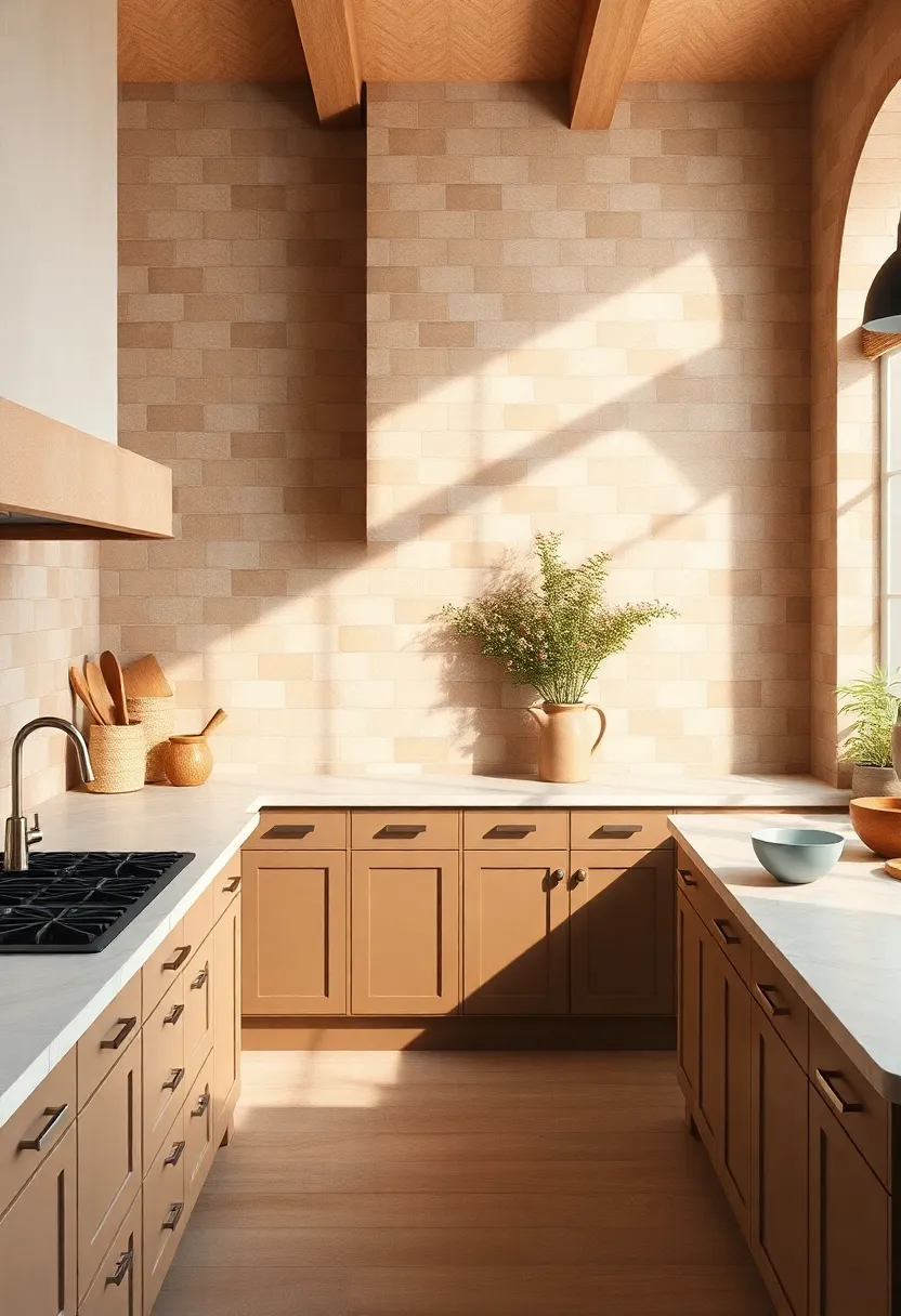 17) Terra Cotta Tiles: These earthy tiles provide warmth and durability, often referencing historic kitchens and adding a touch of rustic elegance