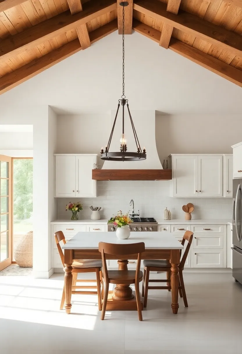 13) traditional Light Fixtures: Fixtures like chandeliers or lanterns bring a vintage charm, serving as functional art pieces that brighten the space