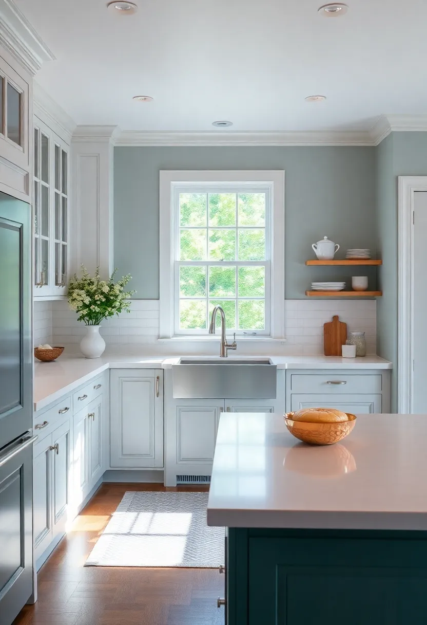 12) Wainscoting: Adding wainscoting gives character to the kitchen, providing an elegant touch that is both decorative and practical