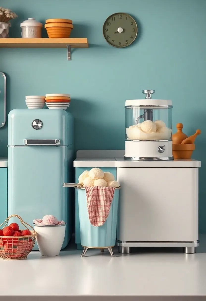 Classic ice Cream Makers: Bring back summer memories with a vintage ice cream maker that allows you to create delicious homemade treats