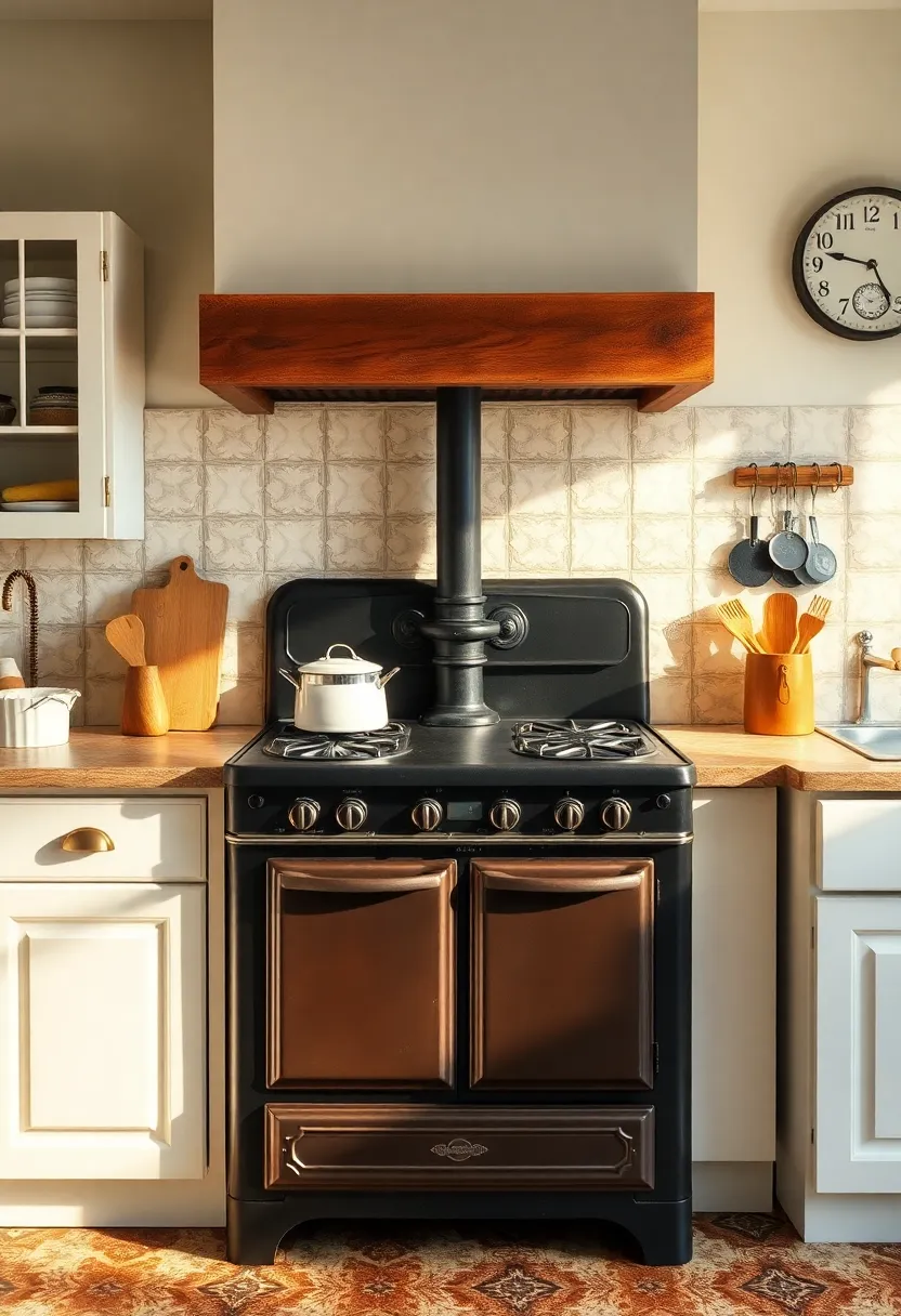 Vintage Cast Iron Stoves: Experience the durability and timelessness of cast iron stoves, perfect for roasting, baking, and creating heartwarming meals