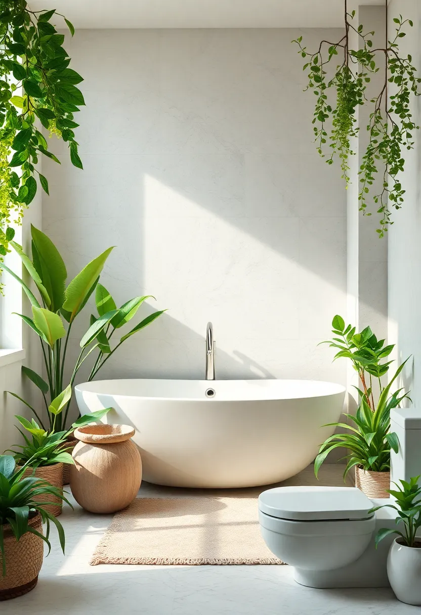 Bring Nature Indoors with Lush Greenery​ and organic Accents for⁤ a⁤ Spa-Like Retreat