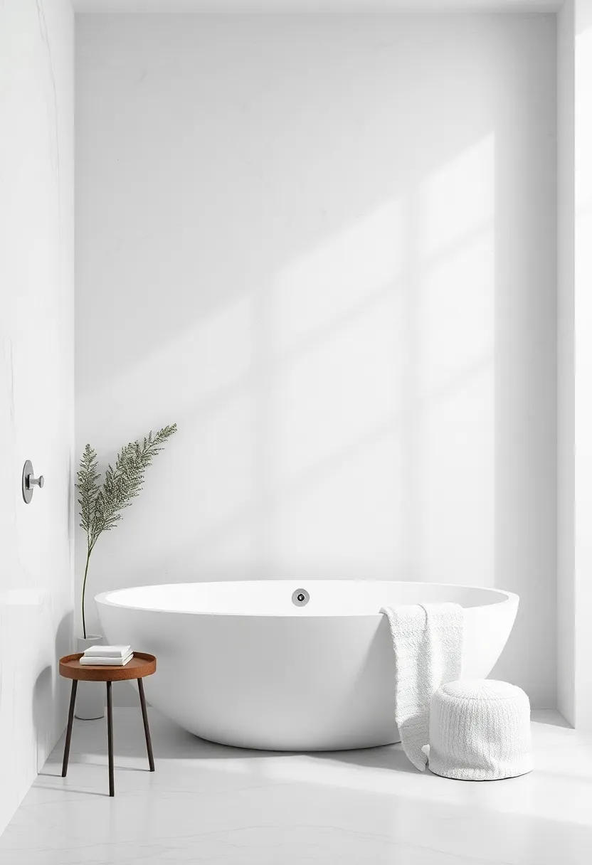 Emphasize Serenity with monochromatic Themes and Textured Elements