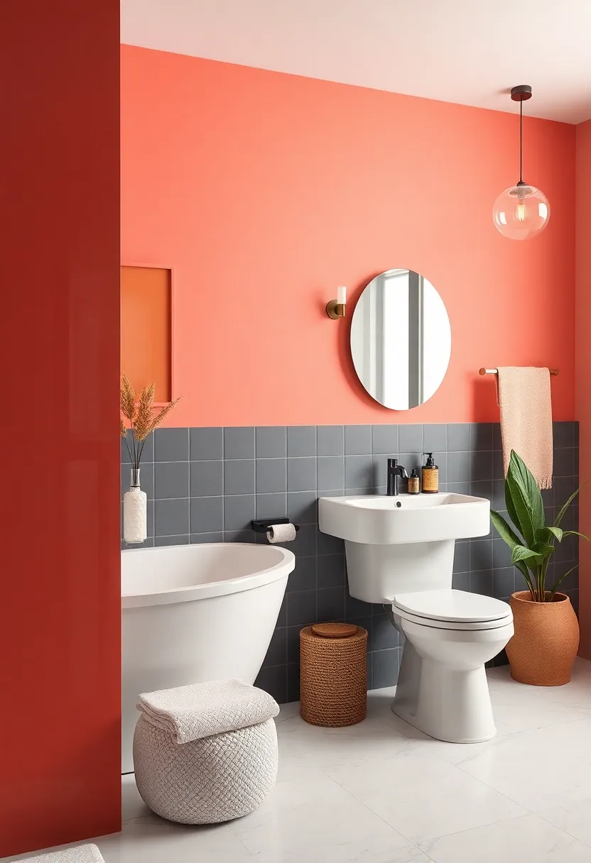 Transform Your Bathroom with ‌Bold⁢ Colors and Statement Accessories for a Dynamic Feel