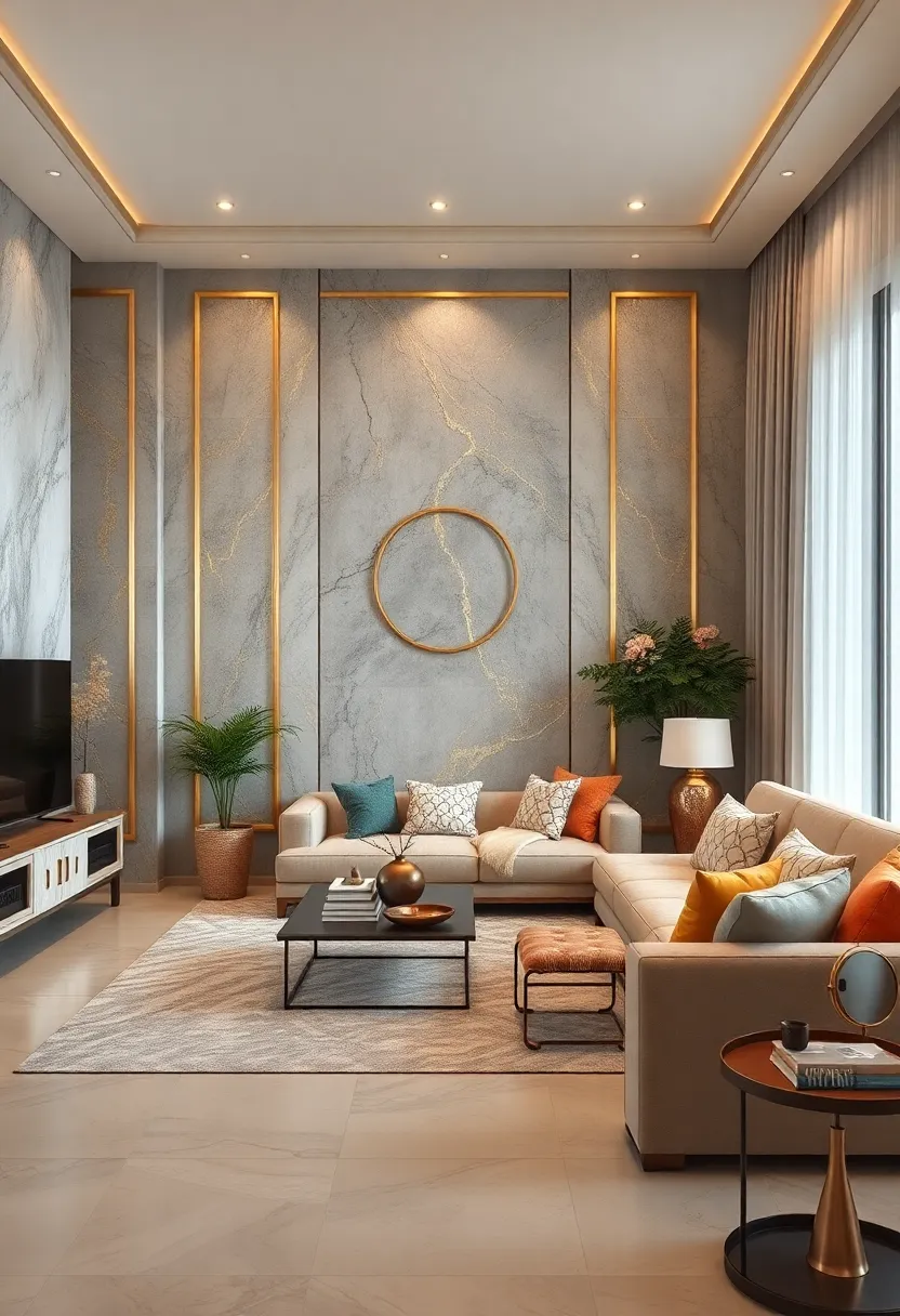 Include gold leaf detailing on wall panels or molding to create an artistic and luxurious backdrop