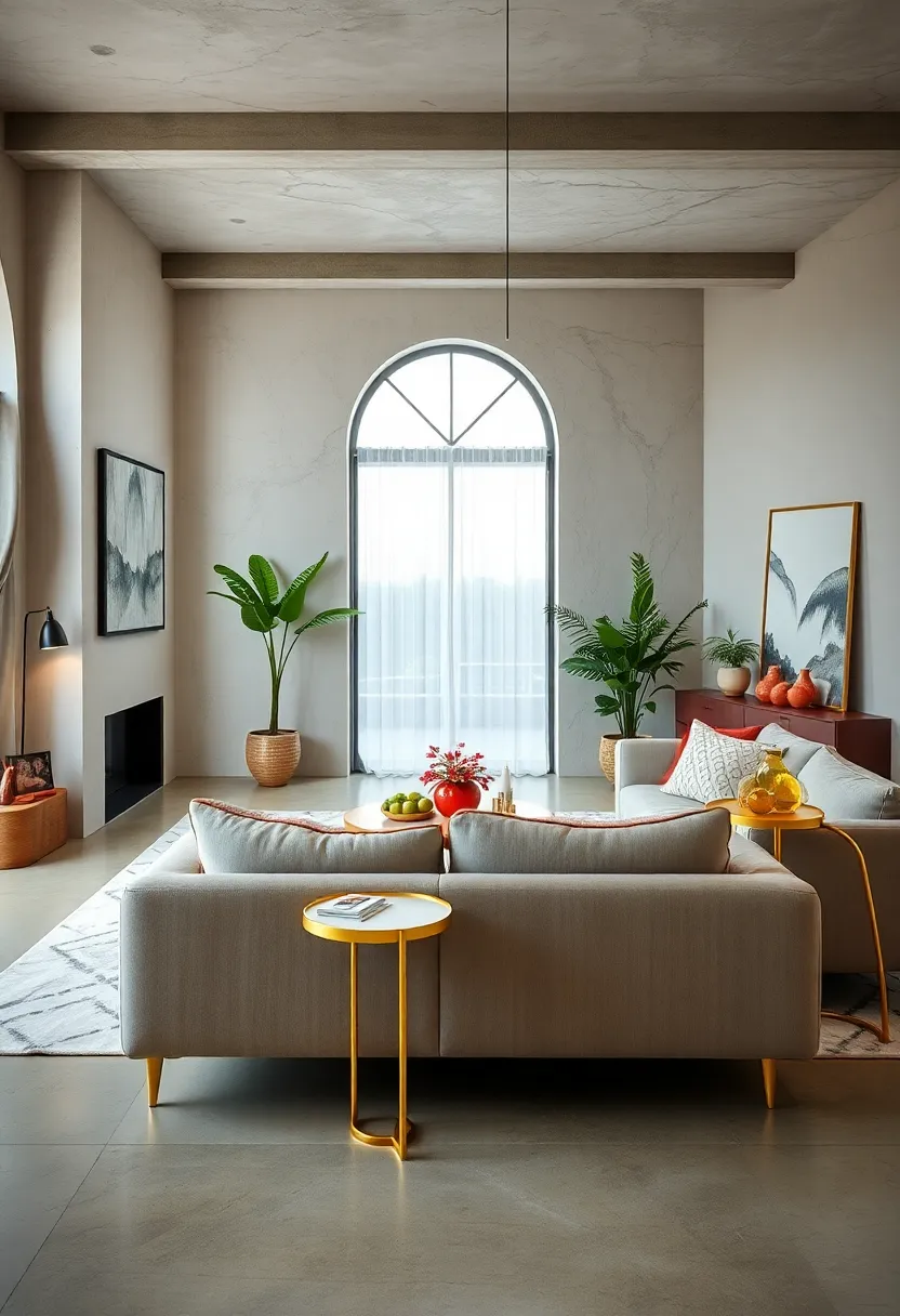 Install gold-finished pendant lights to create eye-catching focal points that blend warmth and modernity effortlessly