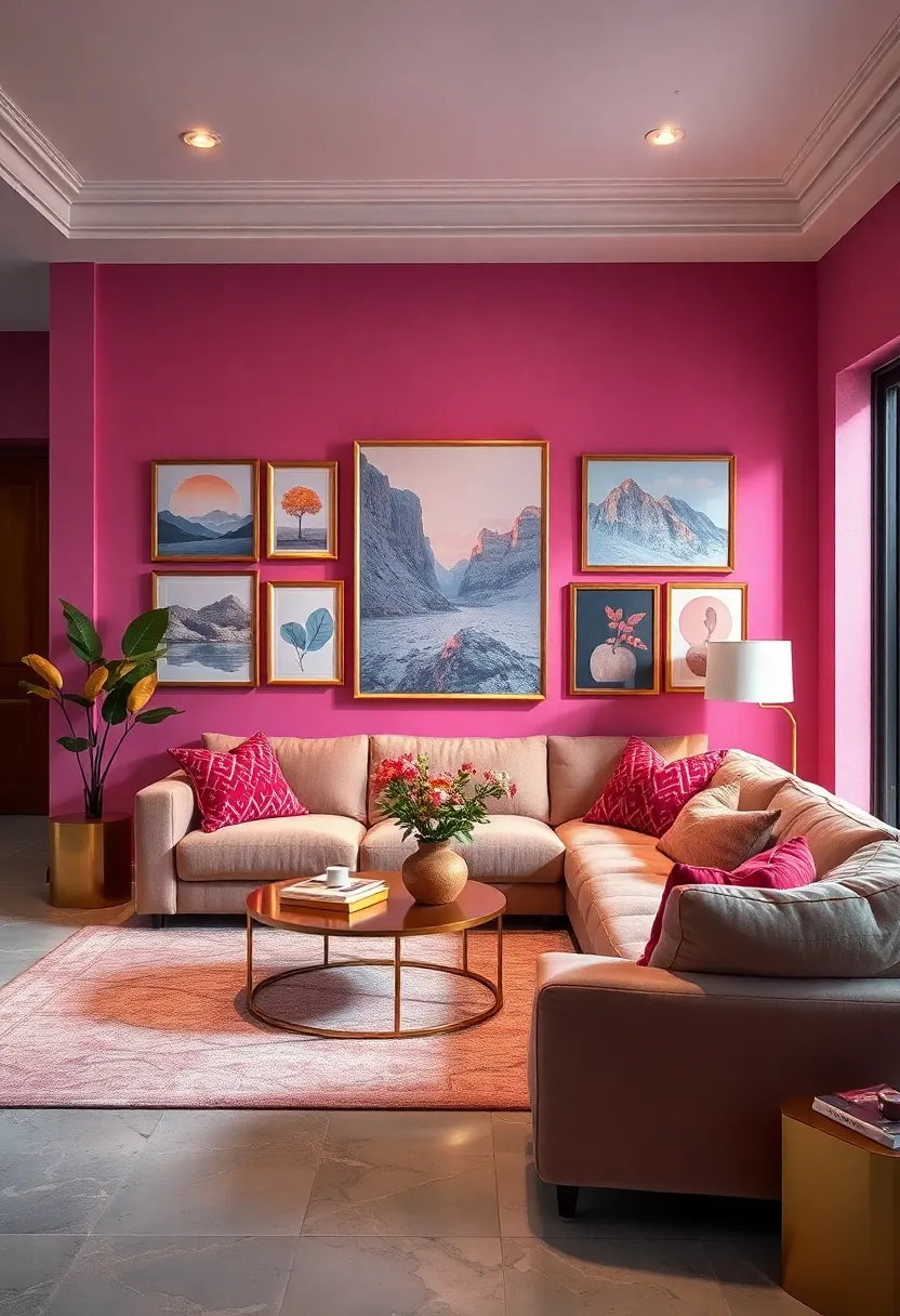 Highlight artwork with sleek gold frames to bring a cohesive and polished look to your gallery walls