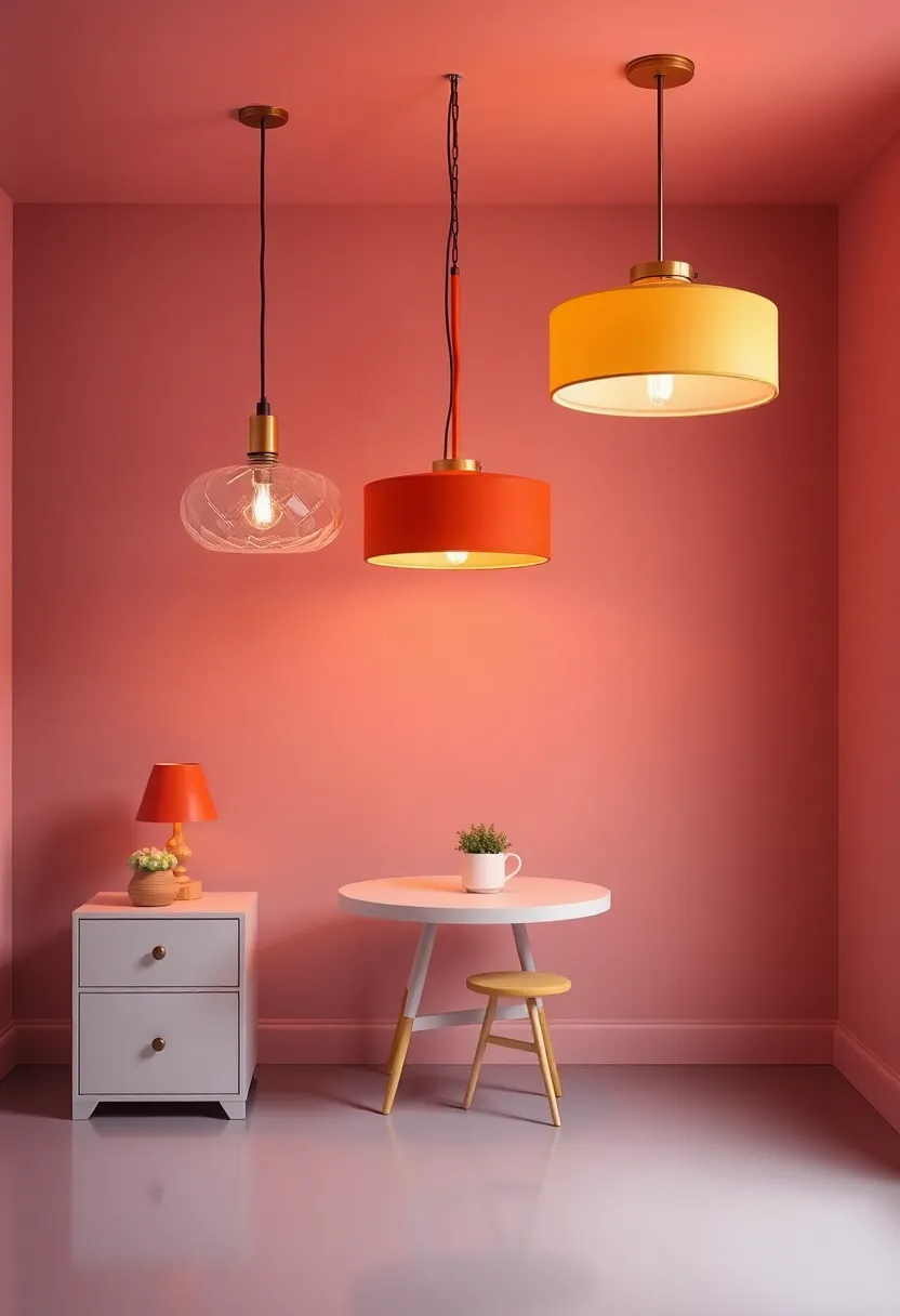 Statement Light fixtures: Illuminate the room with eye-catching pendant lights or chandeliers that embody the glamour and sophistication of the Art Deco era