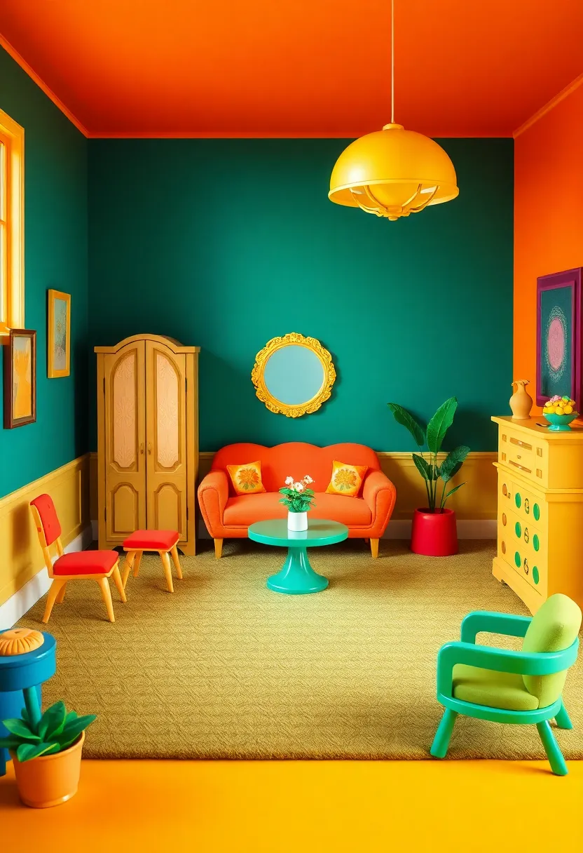 Vintage-Inspired Playmobil Sets: Incorporate brightly colored, vintage-style toys and playsets that echo the grandeur of the Art Deco period for a playful touch