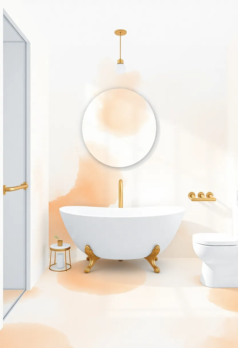 Watercolor Effects: Embrace Artistic Flair with Soft, Blended​ Designs in Bathroom ‌Decor