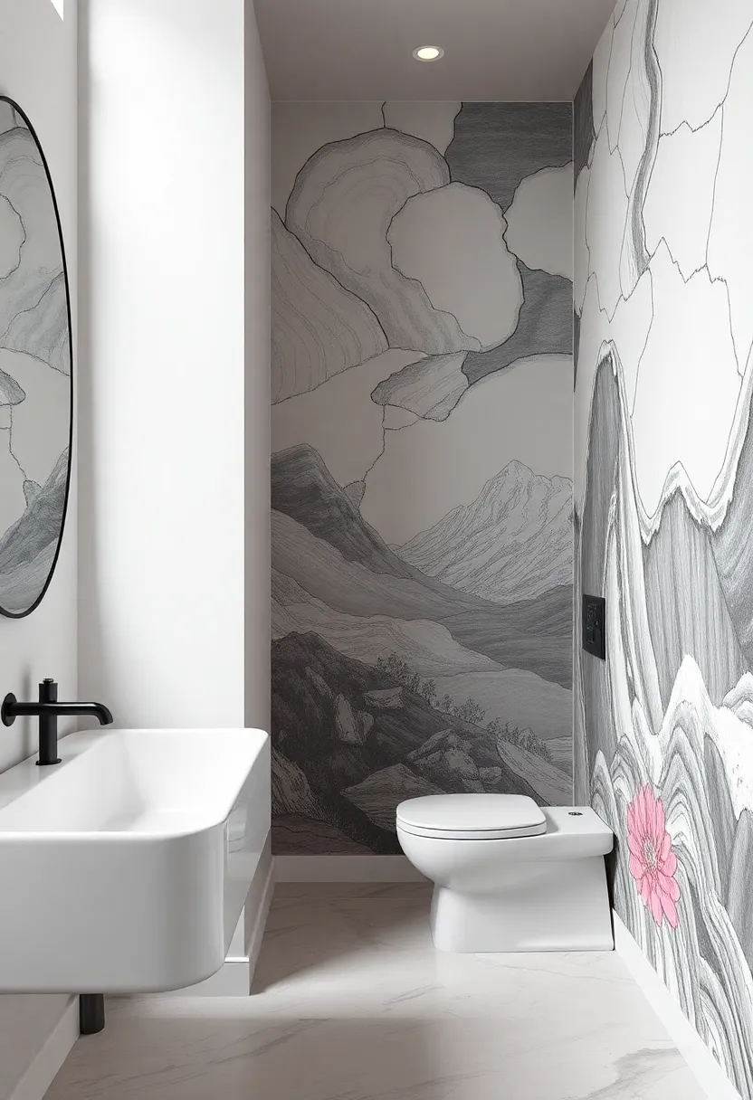 Artistic Murals: Transform a wall into a work of art with sprawling murals that tell a story, creating a focal point and conversation starter