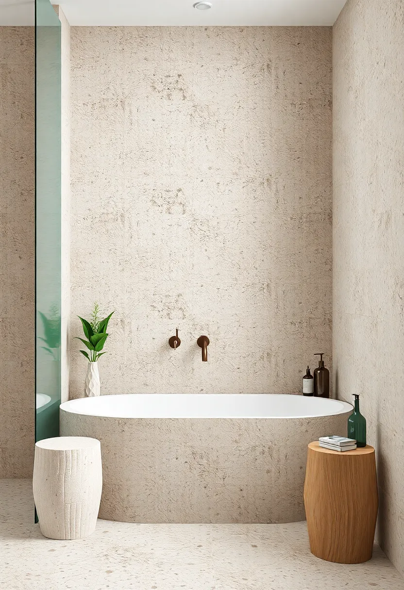 Earthy Terrazzo: Embrace the trend with terrazzo patterns that evoke a sense of groundedness and bring an organic touch to your bathroom