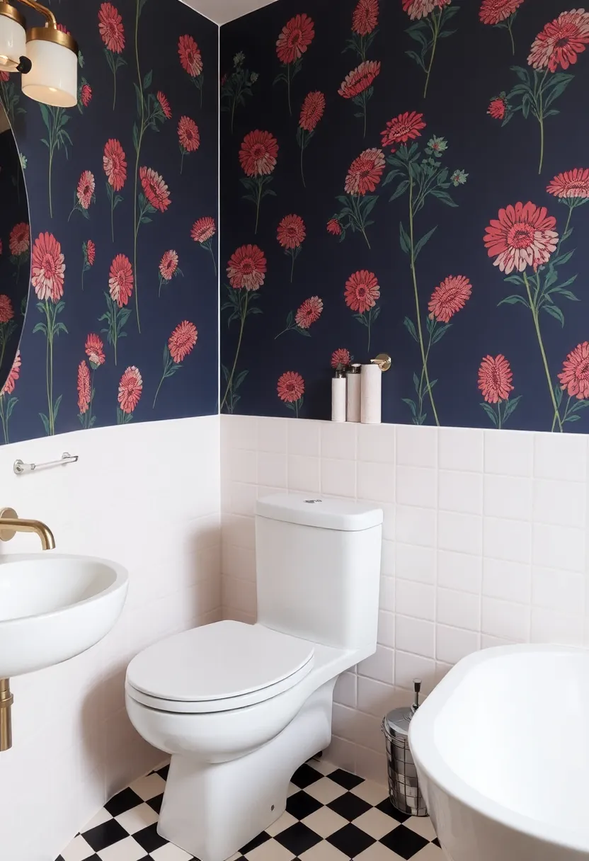 Fun Retro Prints: Channel nostalgia with quirky retro prints that add character and a sense of fun to your bathroom sanctuary