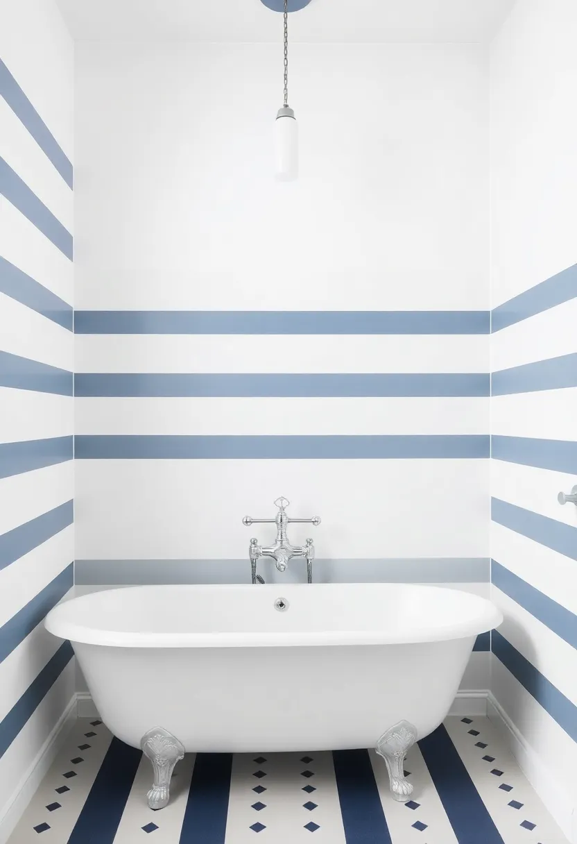 Nautical Stripes: Keep it classic with stripes in nautical colors, perfect for a beachy vibe that rejuvenates the spirit while you soak
