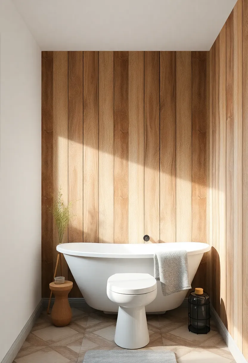 Rustic Wood Panels: Bring warmth and character with wallpaper designed to mimic rustic wood panels, perfect for a cozy yet stylish look