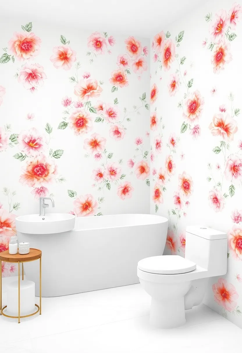 Soft Watercolor Florals: Embrace the beauty of nature with gentle floral patterns in soft watercolor shades,perfect for a calming and romantic feel